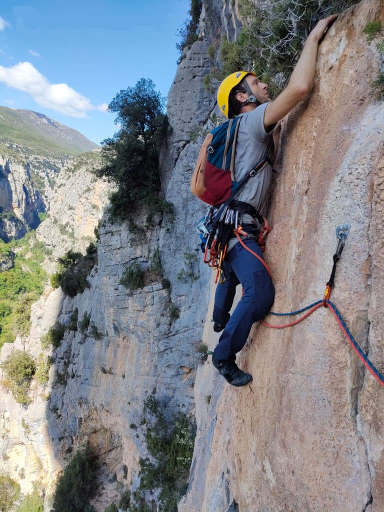 Escalade dans le Verdon